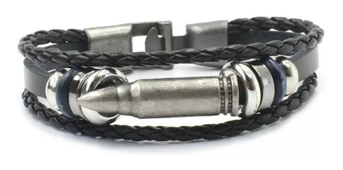 Pulsera Hombre - Pulsera Cuero Genuino - Bala Pl