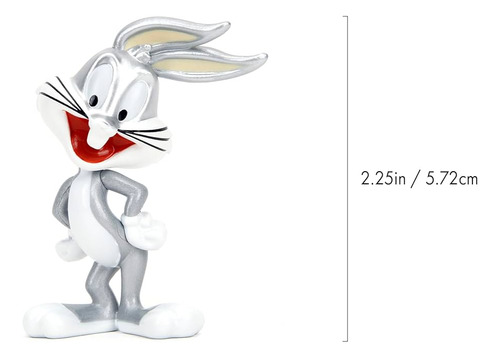 Looney Tunes 4 Figuras Metal Bugs Bunny Pato Lucas Silvestre