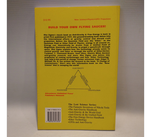 Ether Technology Rational Approach Gravity Control Rho Sigma (Usado)