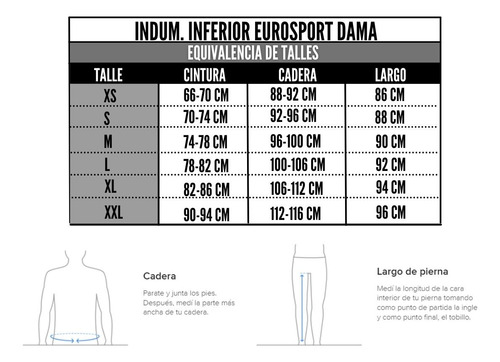 Calza Eurosport Mujer 18193-089/cor