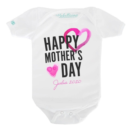 Pañalero Personalizado Bebé Happy Primer Día De Las Madres