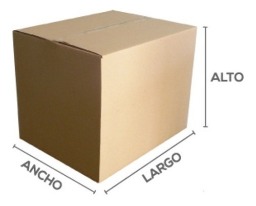 Cajas De Cartón Corrugado 34 X 23 X 29.5 Cm