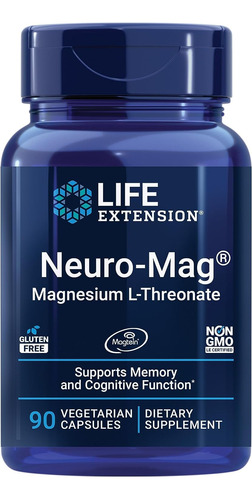 Magnesio L-threonate 90 Cap - Unidad a $2433