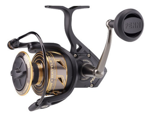 Reel frontal Penn Battle III BTLIII6000 derecho/izquierdo color negro/dorado