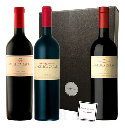 Regalo Vinos Angelica Zapata Cofre Premium Malbec X3 Paladar