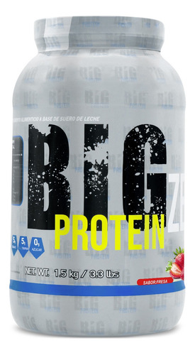 Proteína 100% Whey Big Protein 1.5 Kg Sabores Sabor Fresa