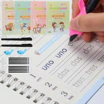 Comprar 18 Pcs Magic Calligraphy Cuaderno De Caligrafía Reutilizables Español Krit Reutilizables Set Escolar Aprender Matemáticas Y Dibujo+2 Pen Holders+10 Recambios+2 Antideslizante Fundas Para Bolígrafos