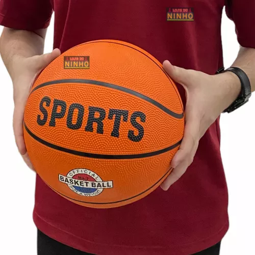 Bola De Basquete Tamanho e Peso Oficial cor Laranja NBA Sports