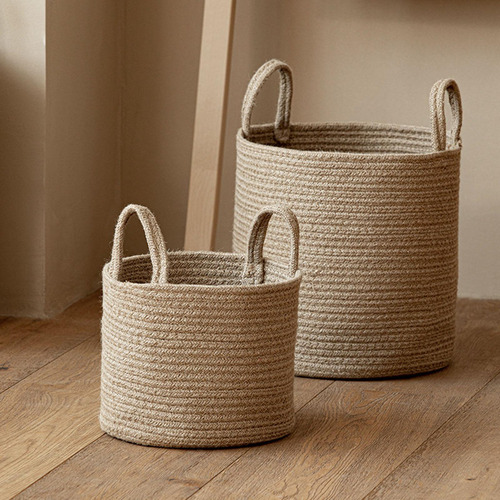 N Cesta De Lavandería Tejida Para Baño, Cesto Para 30cmx30cm