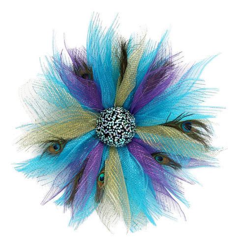 Corona De Plumas De Pavo Real For Colgar En Primavera Para