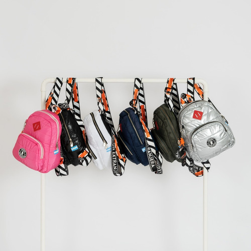 Imagen 7 de 10 de Mochila Alison Diamond Pop Militar