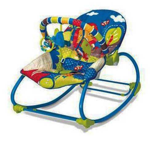 Imagem 3 de 3 de Cadeirinha De Descanso Rocker Musical Selva Azul Mastela