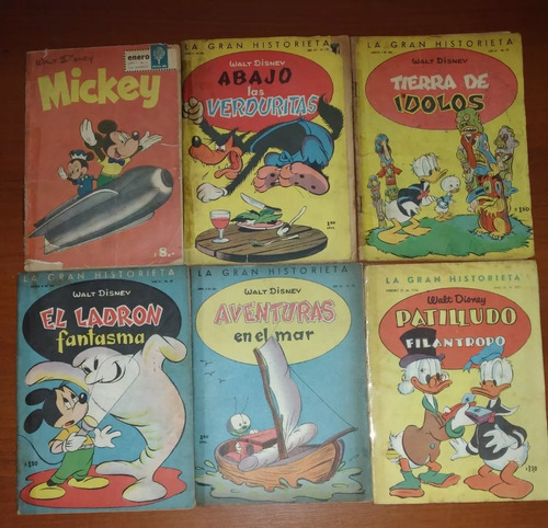 Lote 6 Revistas Walt Disney La Gran Historia
