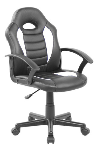 Silla Escritorio Juvenil Sillon Gamer Computadora Pc Oficina Color Negro