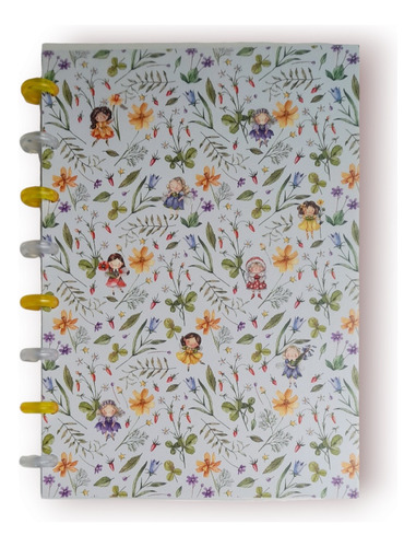 Caderno De Disco Flexível Floresta Encantada