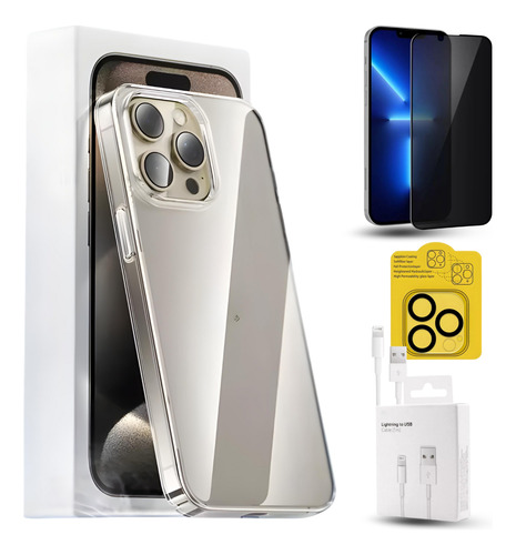 Kit Proteção P/ iPhone 11 A 16 + Case Transparente Clear Pro