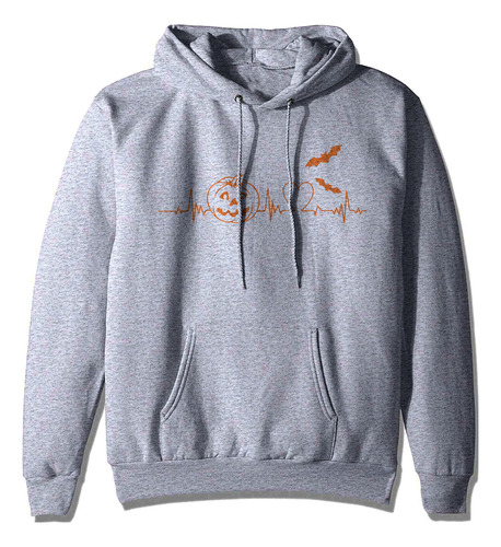 Sudadera Hallowen Linea De Vida Disfraz Calabaza Murcielagos