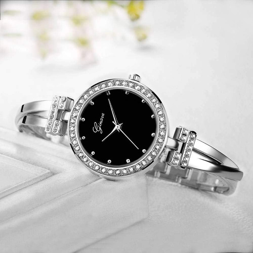 Conjunto De Reloj Y Pulsera Para Mujer, Plata, Analógico