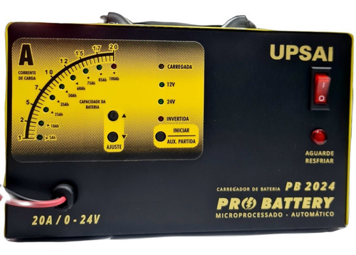 Carregador De Bateria 12v 24v Ate 100a Aux Partida Bivolt
