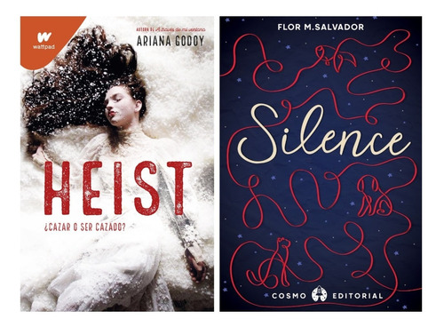 2 Libros Silence Salvador Cosmo + Heist Ariana Godoy Montena