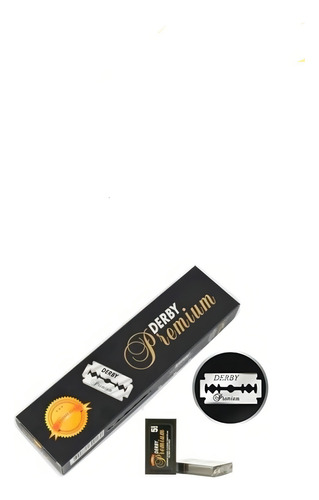 Lâmina De Barbear Derby Premium Caixa 100 Unid Profissional