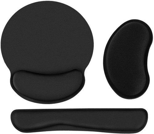 Almohadilla Pad Mouse Tapete Cojin Ergonómica Muñeca 3 Pack