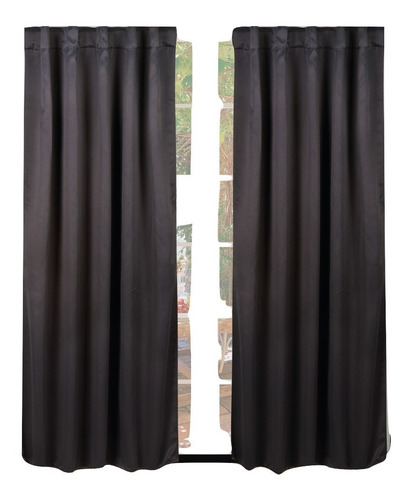 Imagen 1 de 1 de Cortina Blackout Textil 2 Paños 140x210 Presilla Oculta