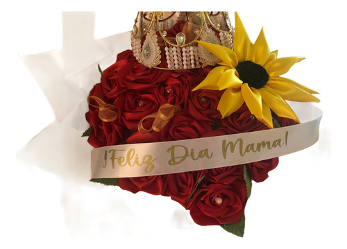 Liston Con Frases Para Ramos De Flores 12 Piezas Rojo Blanco Negro Rosa Feliz Día Mamá