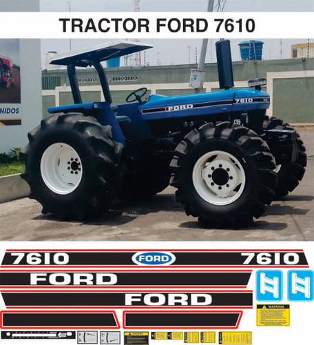 Kit Calcomanias Restauracion Tractor Agricola Ford 7610