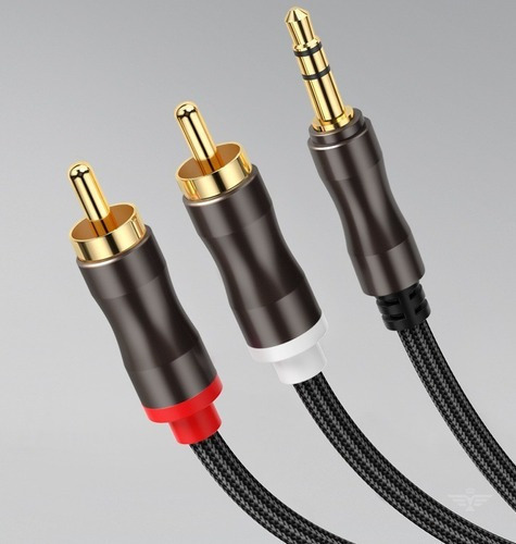 Cable Gochanmi  De Audio Rca Auxiliar Plug De 2 Metros Largo