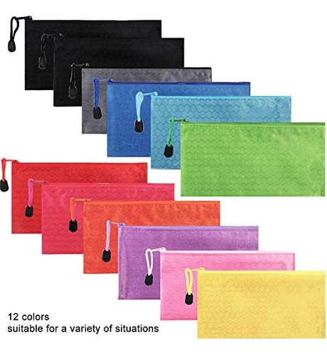 Estuches Escolares De Colores Impermeable Resistente 24pzas Varios Colores Hexágonos