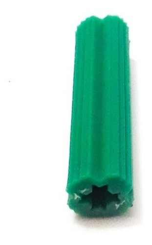 Ramplug Plastico Verde 1/4 PuLG 100 Unidades. 