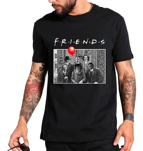 camiseta friends horror