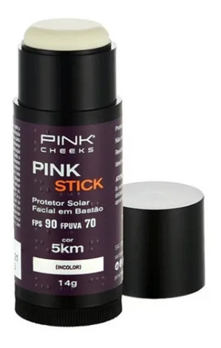 Pinkcheeks Protetor Solar Facial Pink Stick Fps 90 Cor 5km