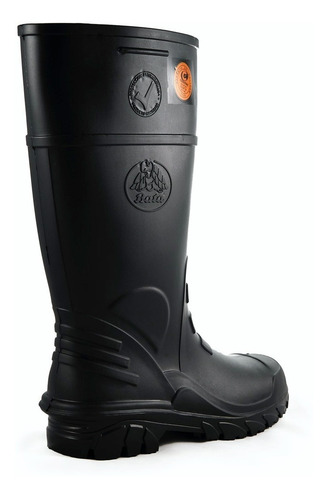 Bota Bata Titanium Pvc Hule Negra Casquillo Industria Lluvia