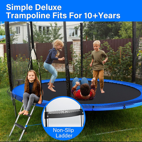 Trampolín Para Niños Con Recinto De Seguridad Neta De 14 Pie