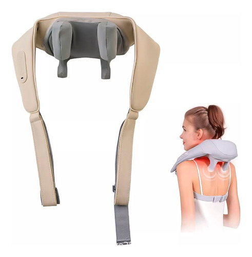 Masajeador Inalambrico Cuello Cervical Hombros Con Calor Usb