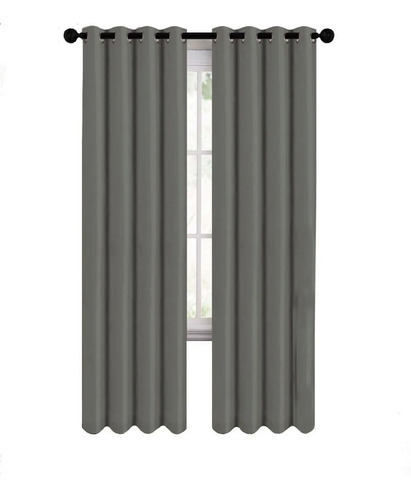 Cortinas Blackout 274cm Ancho X 213cm De Largo En 2 Paneles