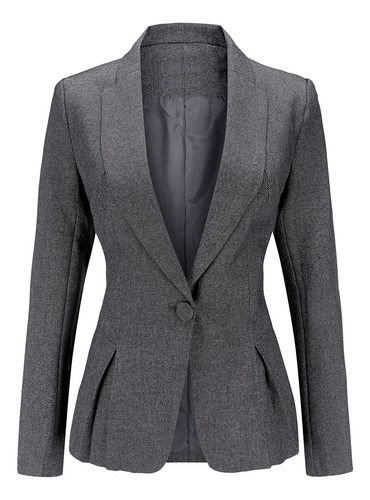 Blazer De Oficina Con Solapa Para Mujer