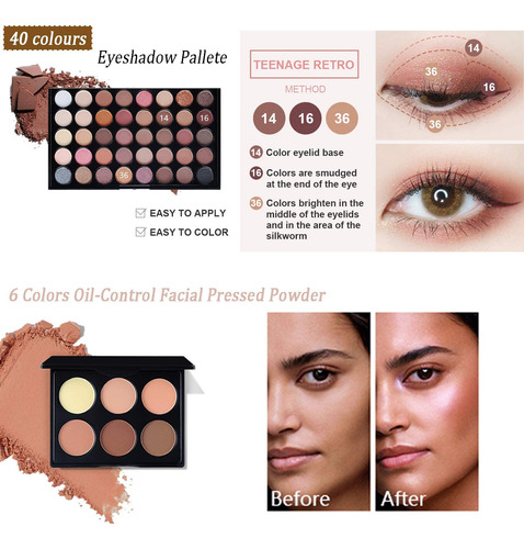 Kit De Maquillaje Para Mujer, Kit Completo, 24 Piezas, Kit D