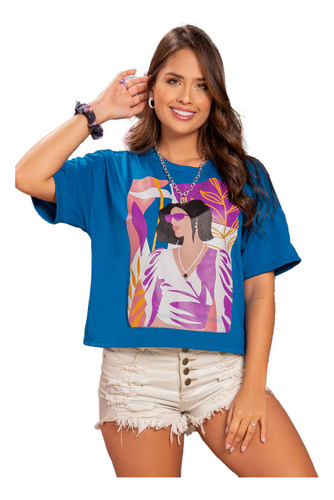 Camiseta Mujer Azul Atypical 91976