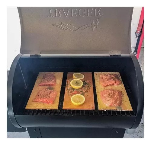 2 Tablas De Cedro Para Ahumar Asar En Parrilla Expert Grill