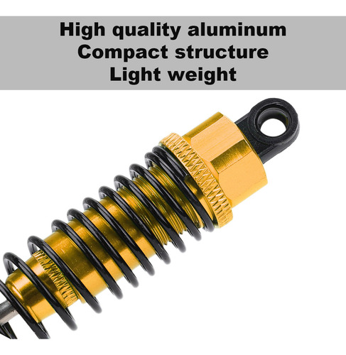 Amortiguador Metálico Golden Rc Car Parts Para Vehículos Tod
