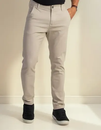 Calça Sarja Social Masculina Esporte Fino Com Elastano