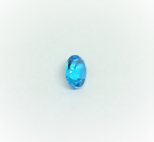 Imagen 2 de 4 de Topacio Skyblue Facetado Ovalado 8x10mm / Calibrado