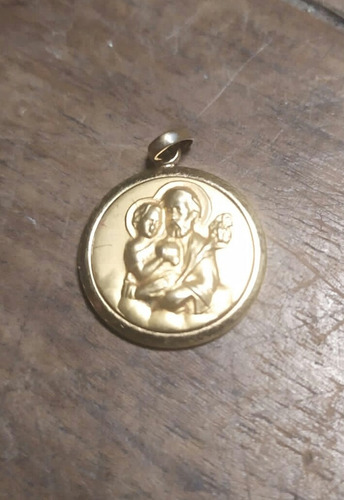 Antigua Medalla San Jose, Oro Fix, Sellada, Impecable, Sana.