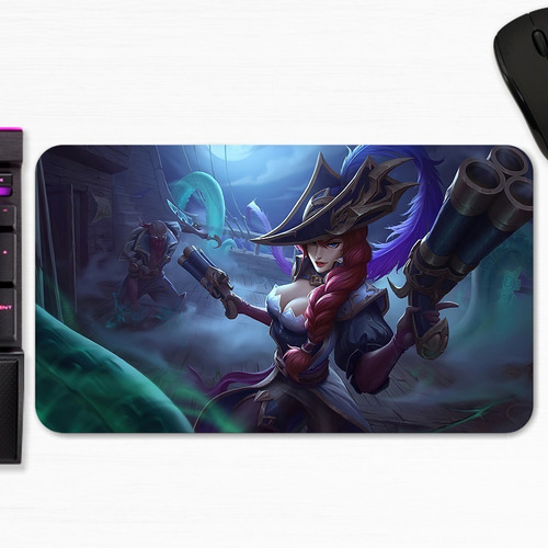 Mouse Pad Miss Fortune Pyke League Of Legends Art Gamer M