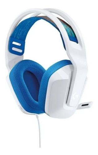 Imagen 7 de 8 de Auriculares Gamer Logitech G335 Blanco Cable 3.5mm Cardioide