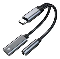 Comprar A A * 2 En 1 Usb C Tipo C A 3,5mm Aux Audio Auriculares Jack