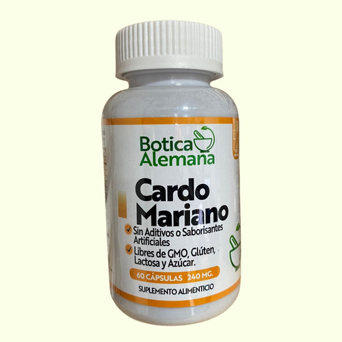 Cardo Mariano 60 Cápsulas 240 Mg. Filtrador Hígado